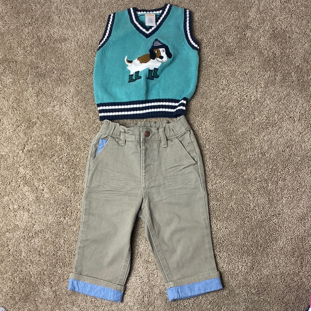 Gymboree Sweater and Pants Bundle